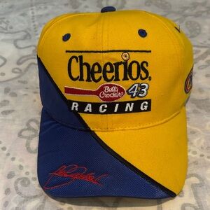 JOHN ANDRETTI 43 NASCAR Cheerios Racing Cap Embroidered Signature PETTY RACING